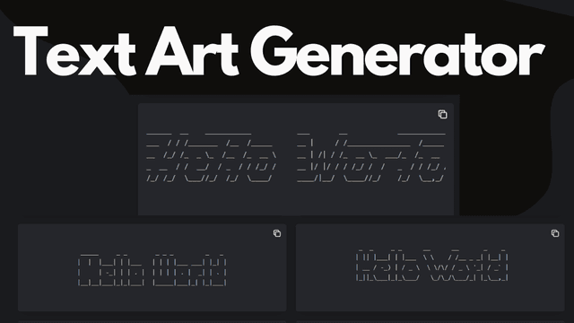 Text Art Generator | Copy and Paste